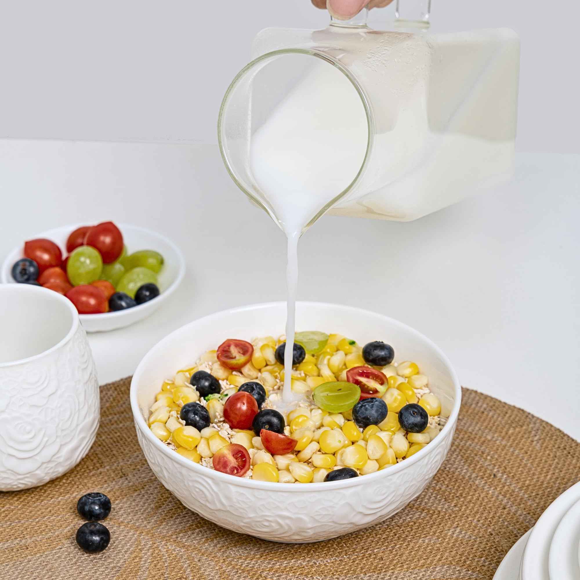THRYVONA bowls are microwave, oven, and dishwasher safe for versatile daily use.