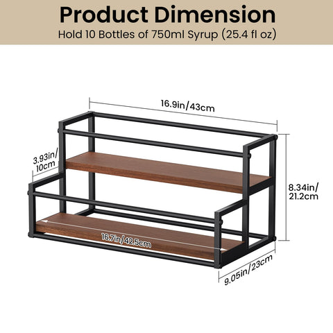 THYGIFTREE Versatile stand stores wine or oils for easy access.