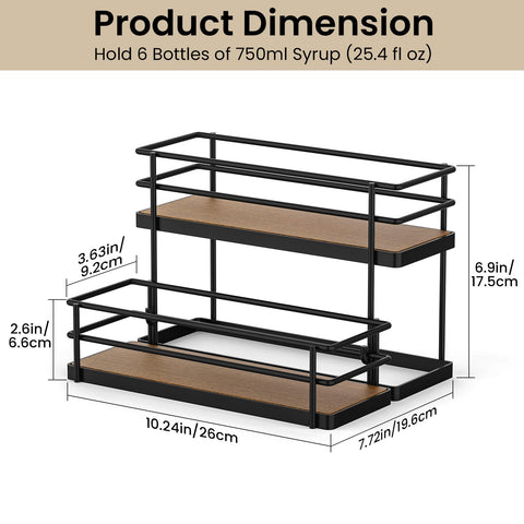 THYGIFTREE matte black metal frame emphasizes modern kitchen style and durability