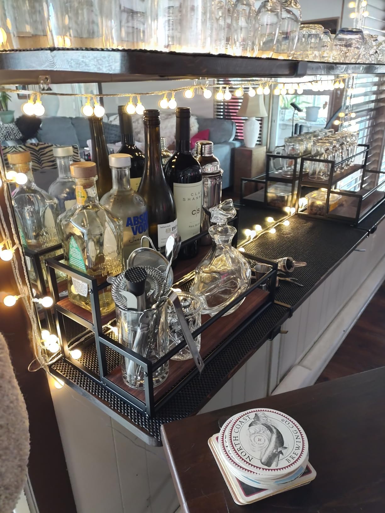 THYGIFTREE versatile display rack usable as syrup and spice organizer