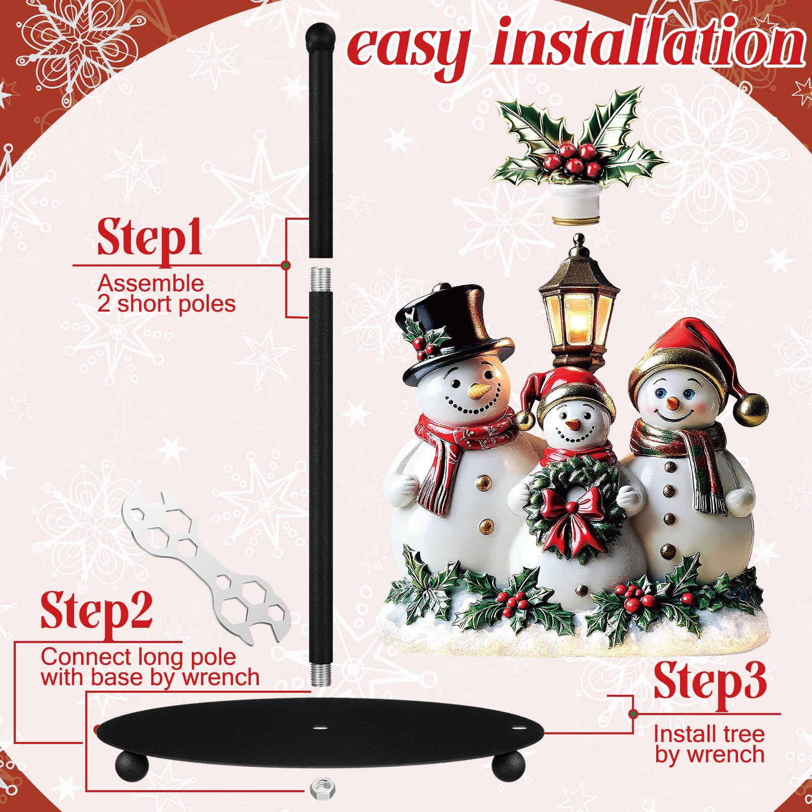 Thyle snowman holder fits standard paper towel rolls for quick tearing.