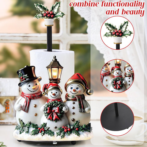 Thyle paper towel holder with weighted base stays upright during daily use.