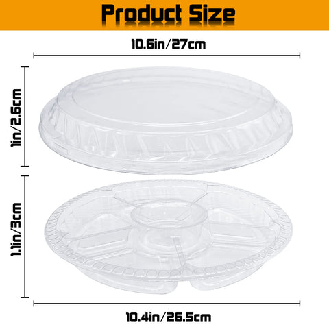 Tiaiidi six-compartment tray with lid for easy portion control.