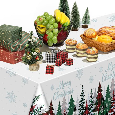 Tiamon durable edge-stitch tablecloth keeps edges neat during celebrations.