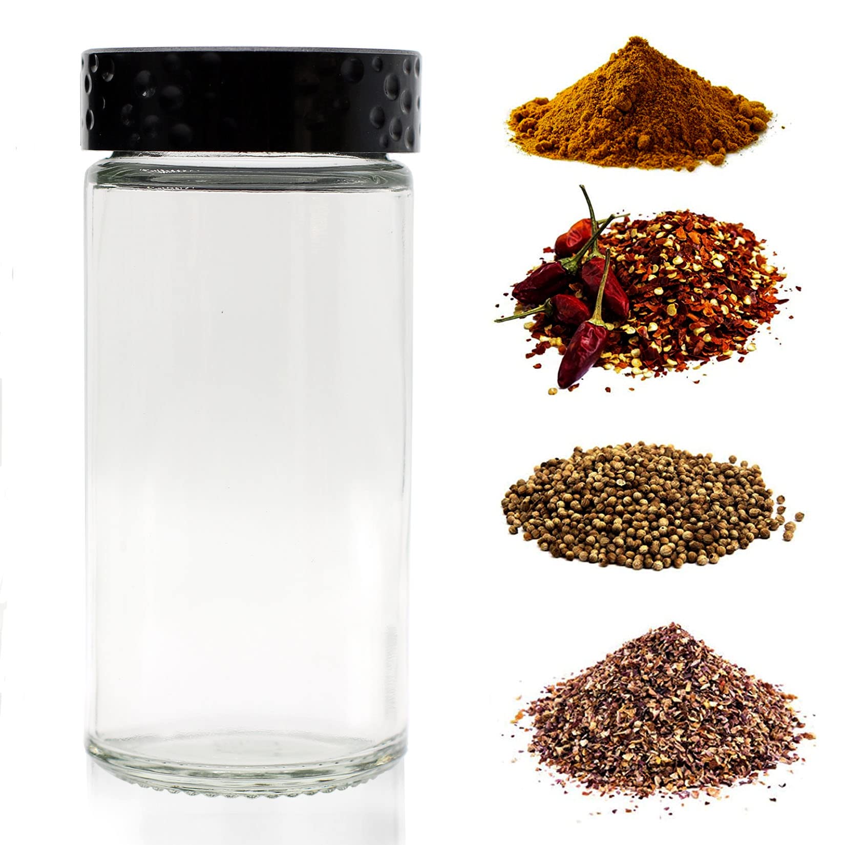 Tianifa spice containers help organize shelves with a stylish look.