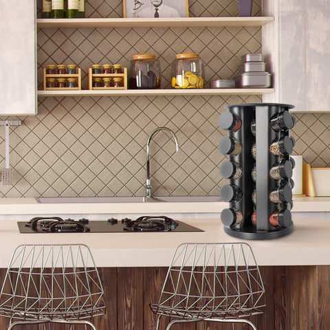 Tianifa round revolving rack as stylish kitchen decor.