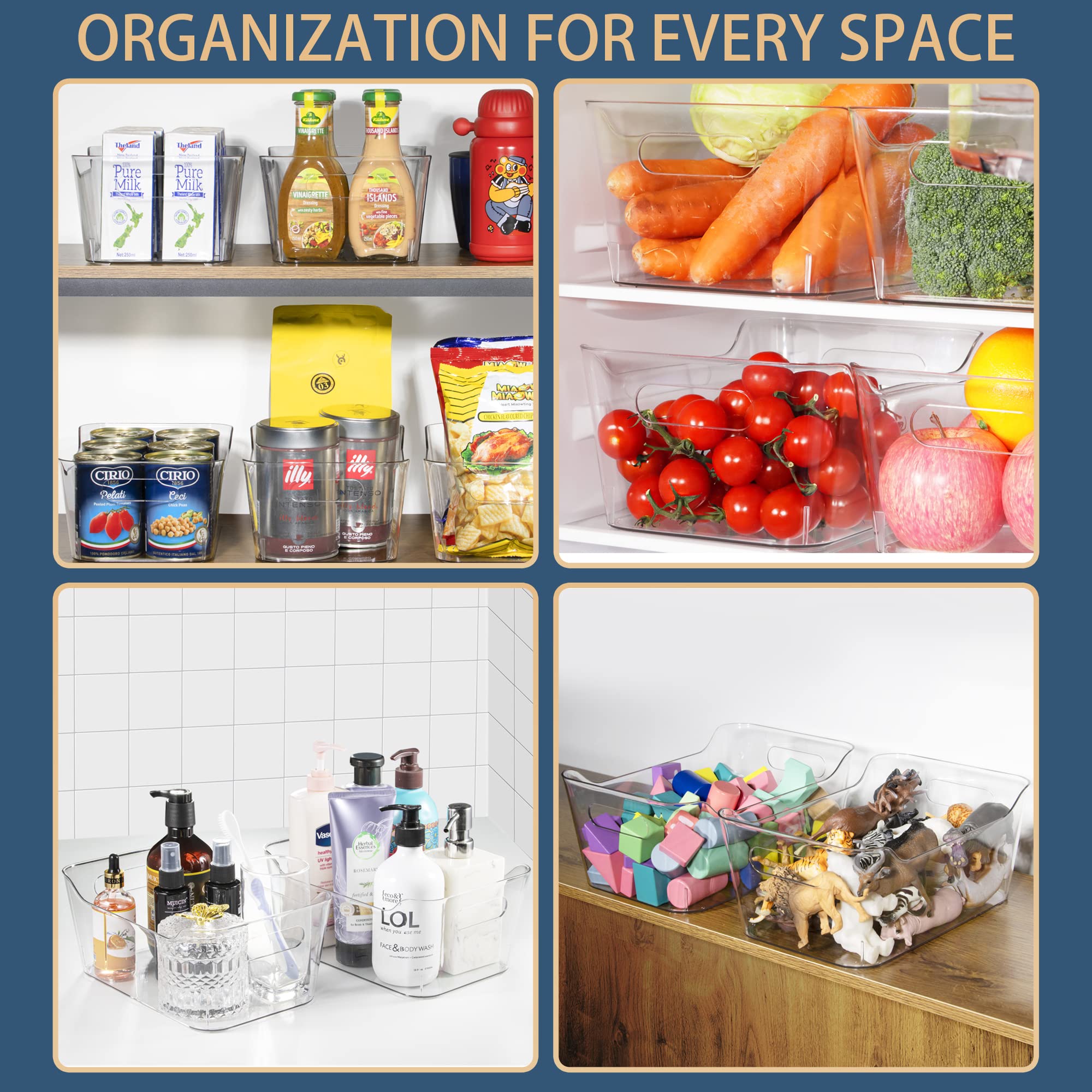 Tiawudi BPA-free clear plastic ensures safe, visible storage.