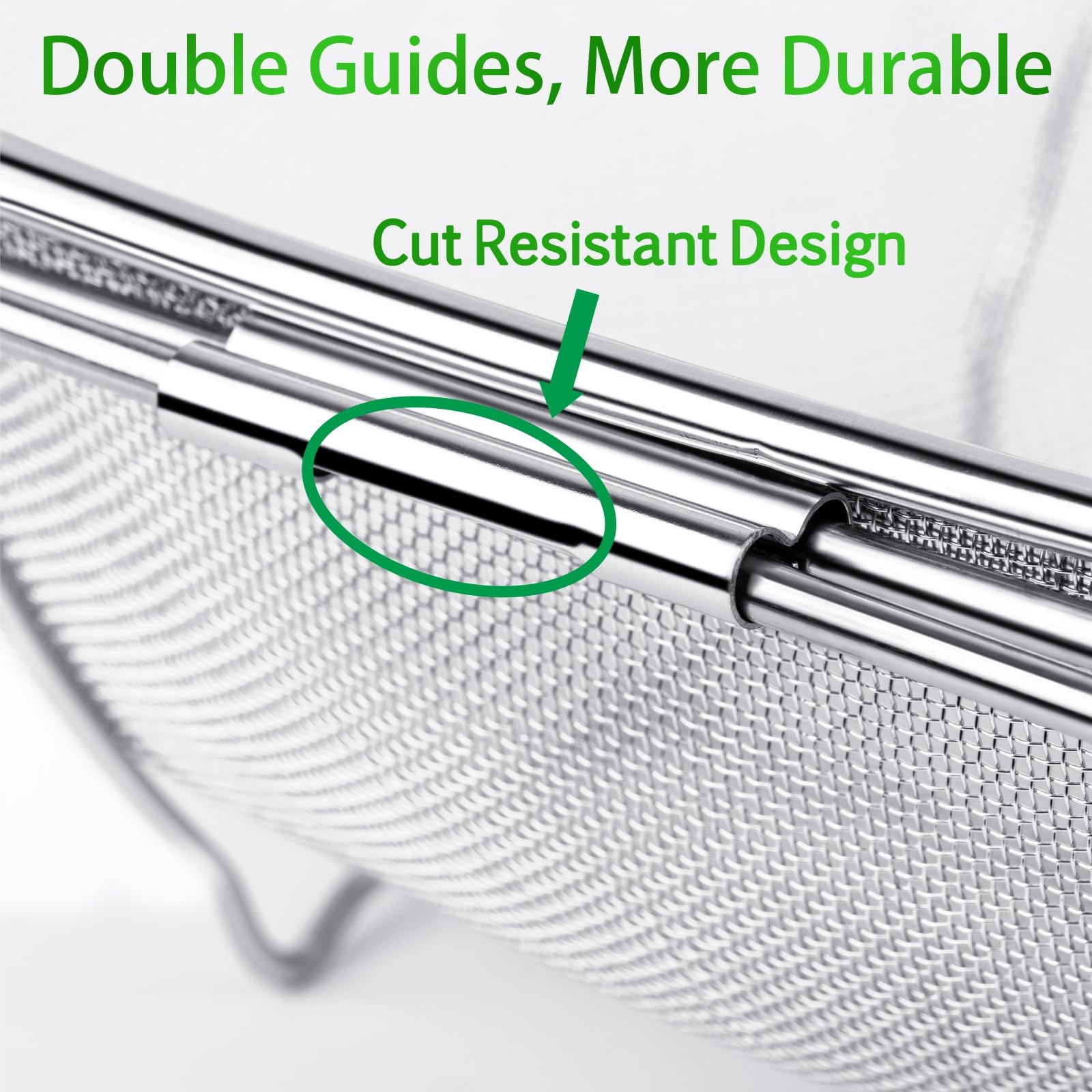 Tiawudi 13-1-2-in basket captures bulk produce and drains evenly