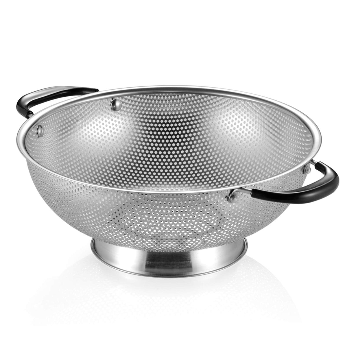 Tiawudi colander top view shows 5-quart capacity for family meals.