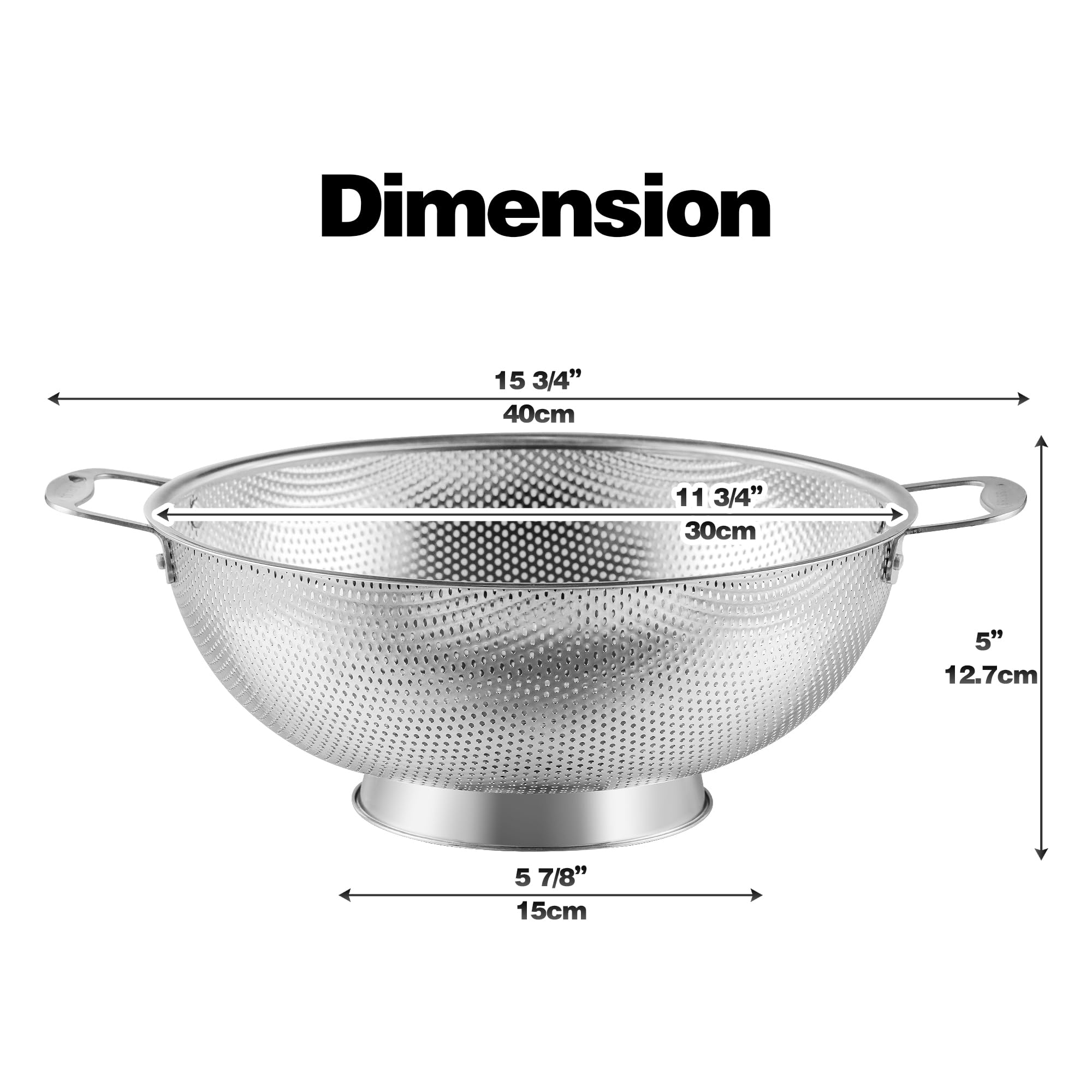 Tiawudi 18-8 stainless steel mesh strainer highlighting rust-free performance