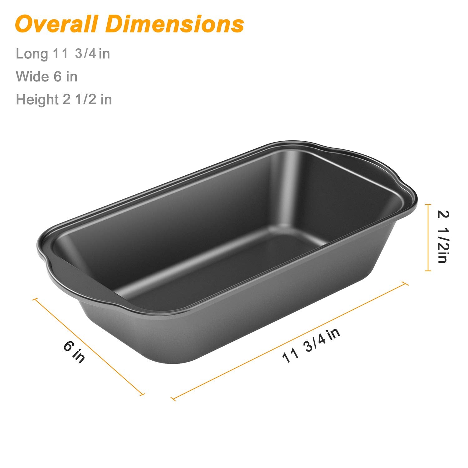 Tiawudi bread pan handles provide a secure grip while transferring from oven.