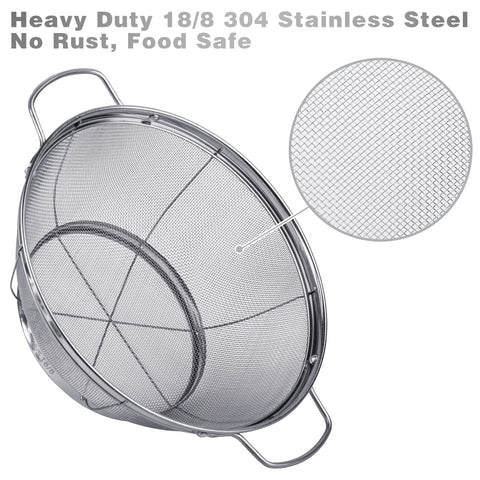 Tiawudi 4 qt colander for rinsing vegetables and grains