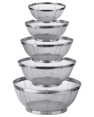 Tiawudi 6-quart extra-large strainer for fast pasta draining and veggie rinse.