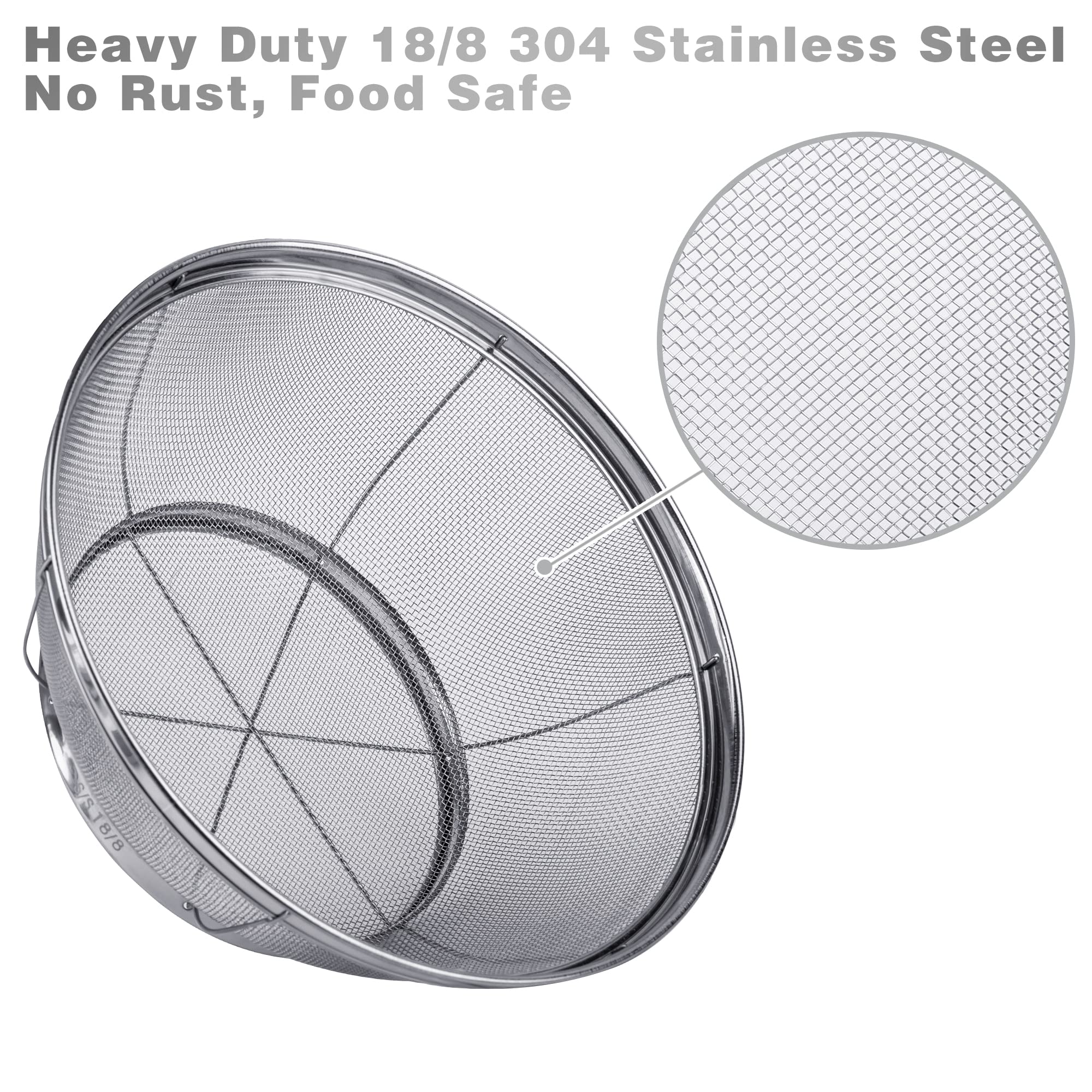 Tiawudi 5-quart strainer for rinsing rice and draining fresh produce.