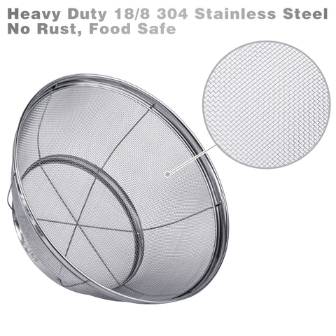 Tiawudi 5-quart strainer for rinsing rice and draining fresh produce.