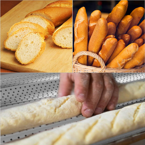 Tiawudi baguette pan suited for home use or light commercial baking.