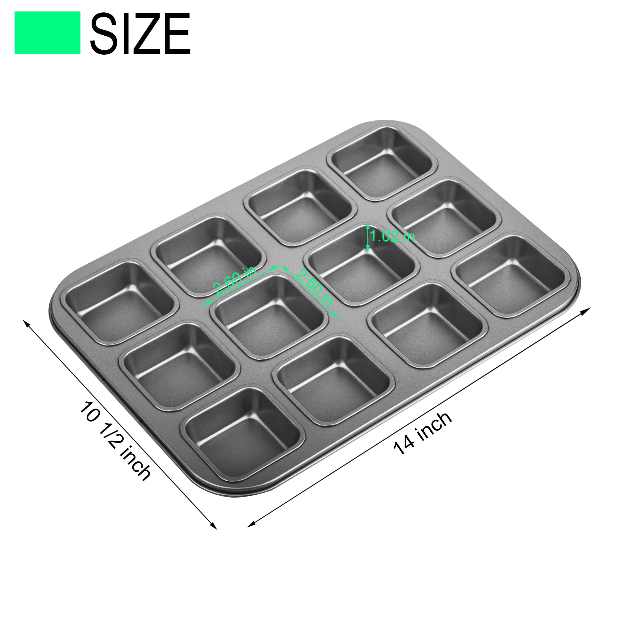 Tiawudi heavy-duty carbon steel bakeware with nonstick coating for easy release.
