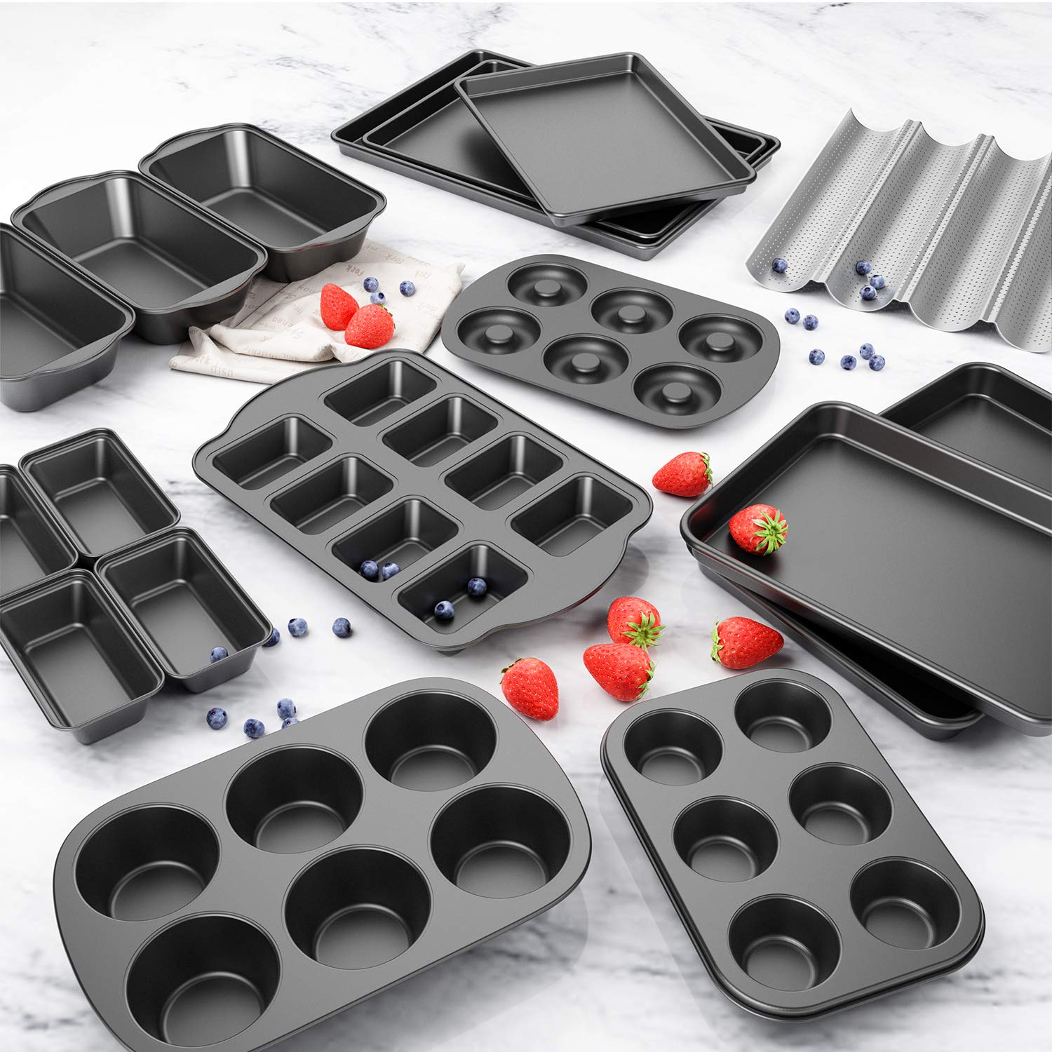Tiawudi loaf pan set ideal for batch baking and meal prep.