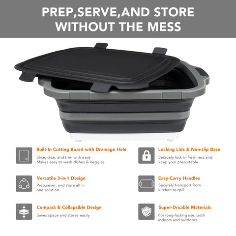 Tiawudi BBQ tub used for marinating, dishwashing, and storage tasks