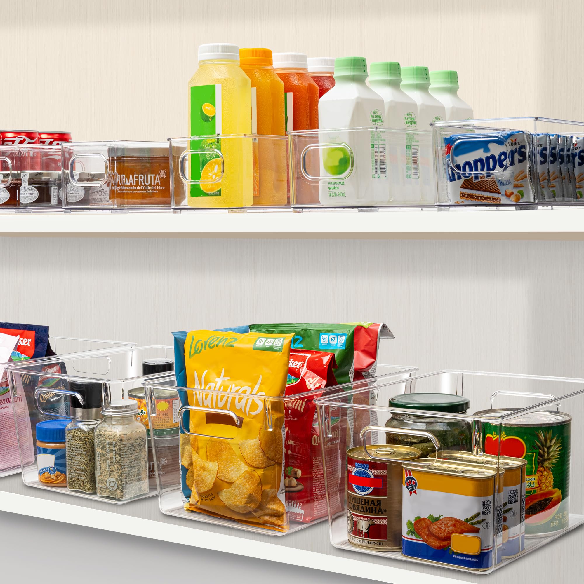 Tiawudi bins in kitchen cabinet demonstrating versatile storage