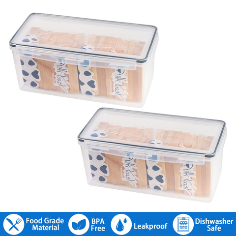 Tiawudi bread box on kitchen counter with loaves.