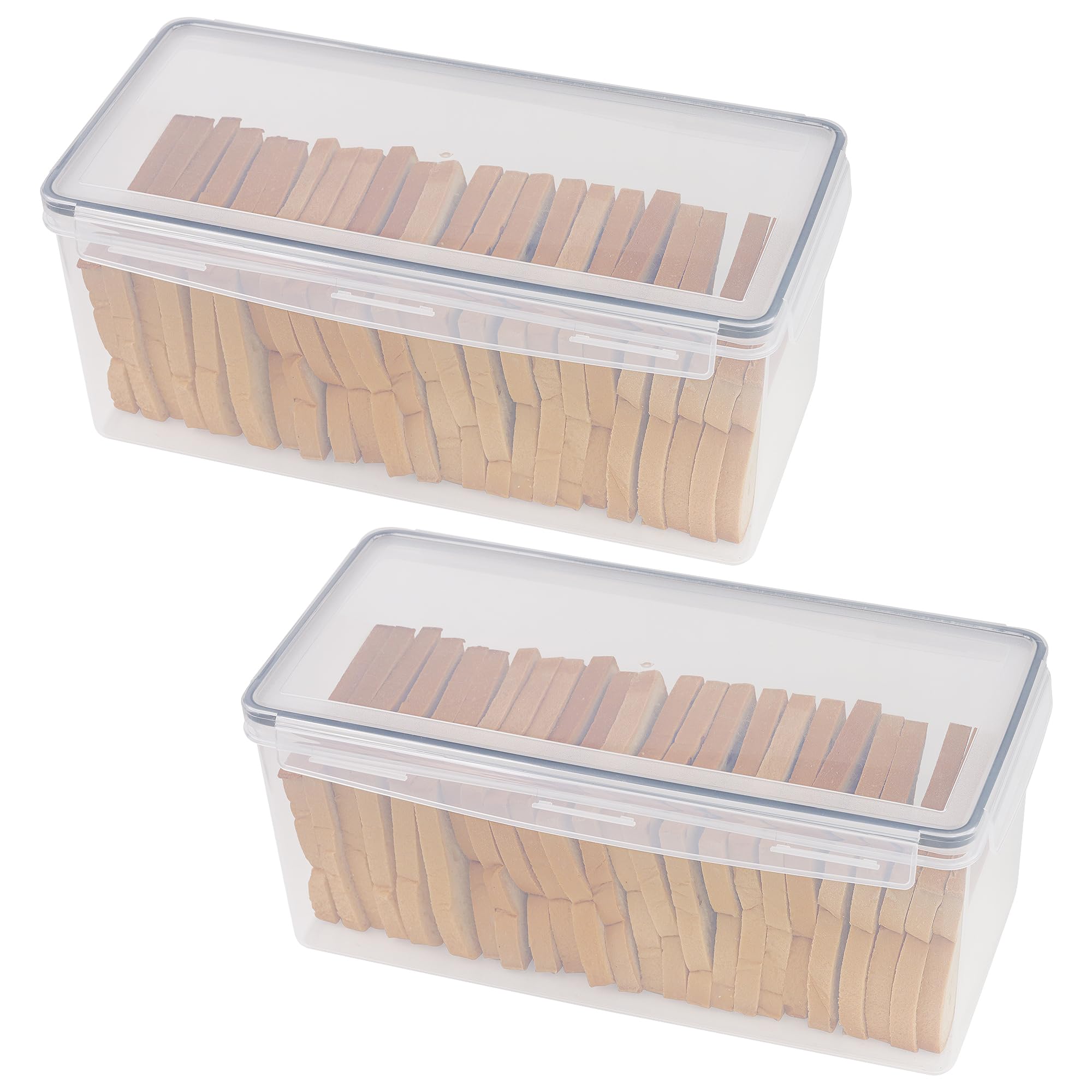 Tiawudi bread box pack front showing two large containers for counter storage.