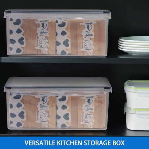 Tiawudi bread box stackable design saves cabinet space.