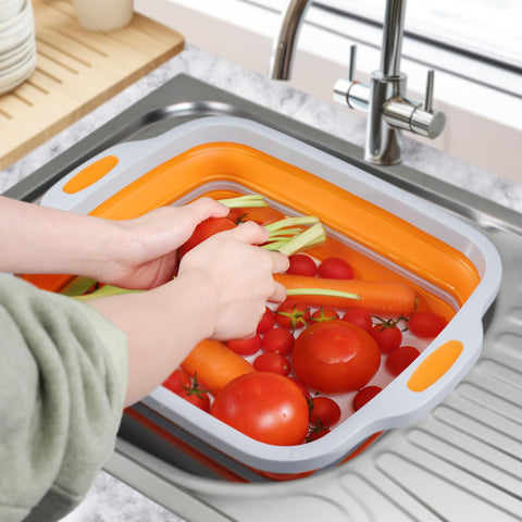 Tiawudi built-in cutting board aids trimming and marinades