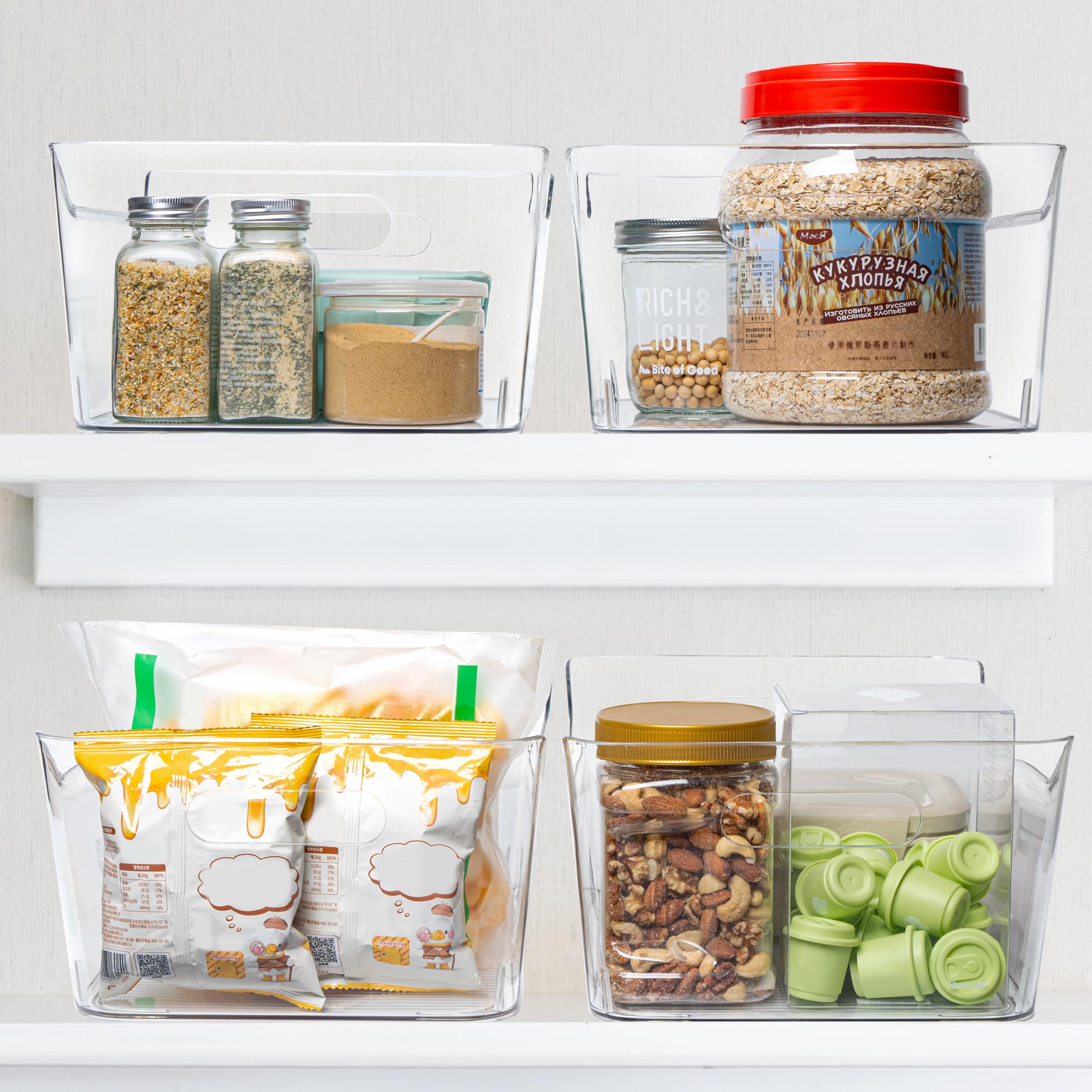 Tiawudi clear bin for laundry or bathroom storage.
