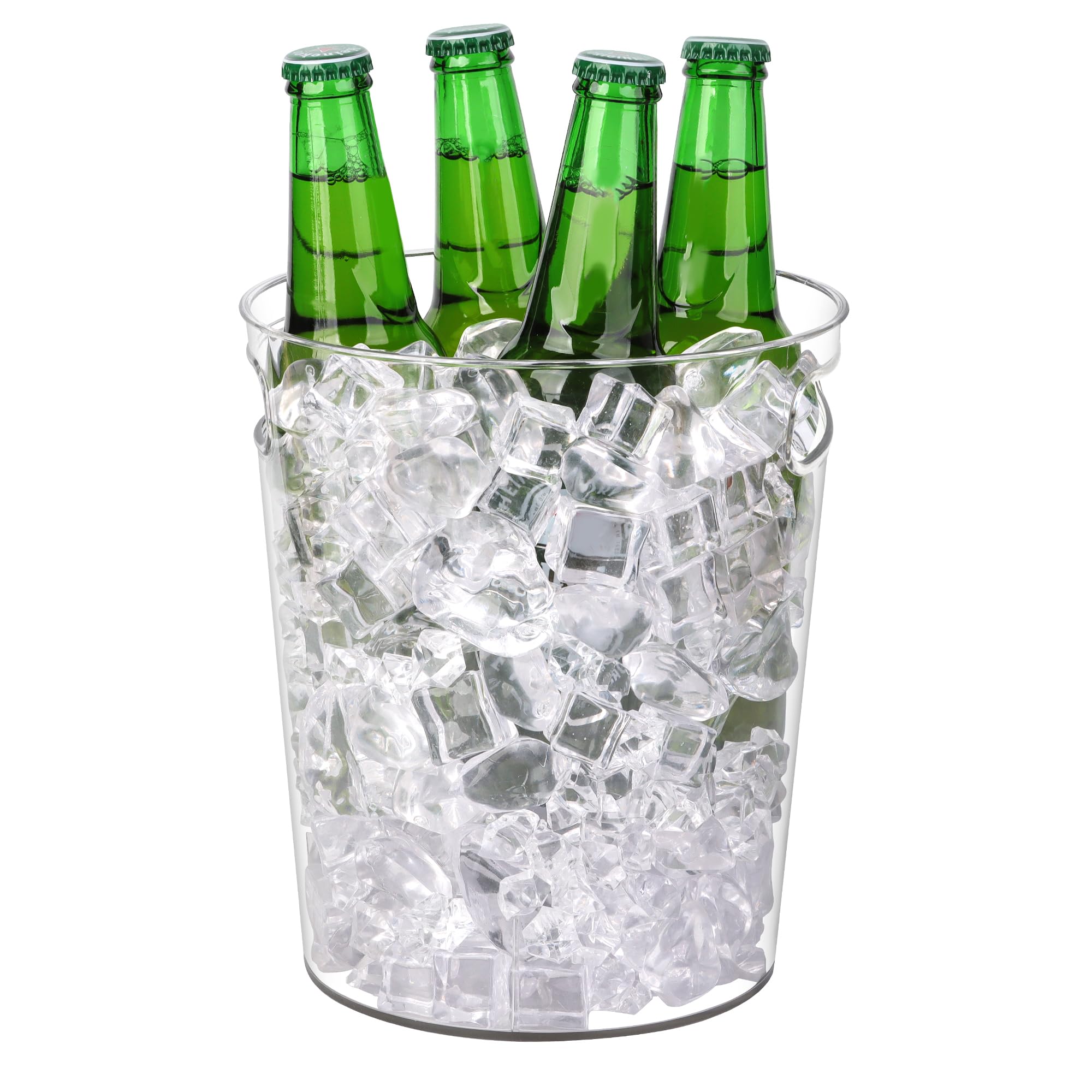 Tiawudi clear plastic wine chiller adds elegance to party tables