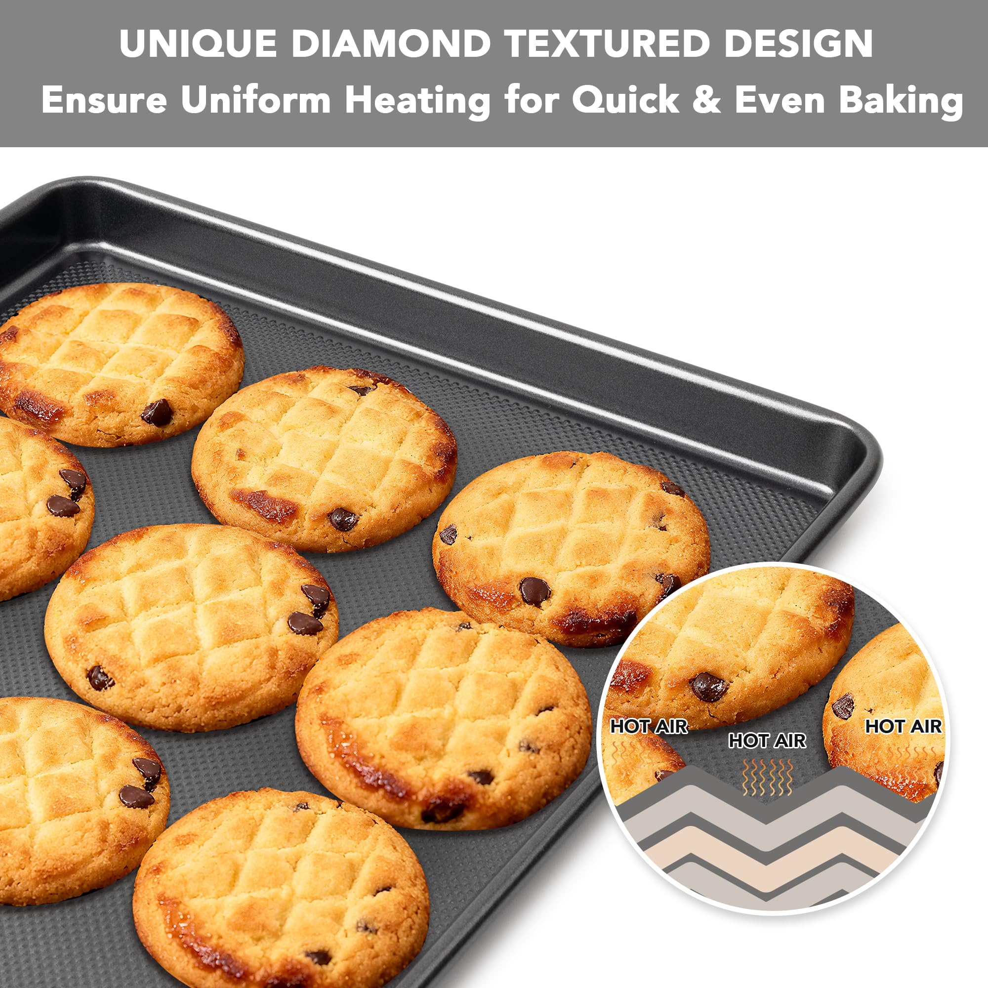 Tiawudi diamond texture base enhances heat flow and nonstick performance.