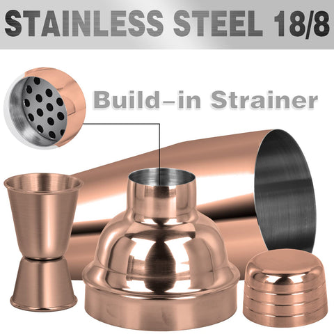 Tiawudi double‑sided jigger 1oz and 0.5oz for precise measurements.