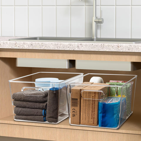 Tiawudi durable plastic bin under-sink for organized space