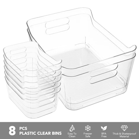 Tiawudi easy-grip side handles bin offers effortless lifting and sliding