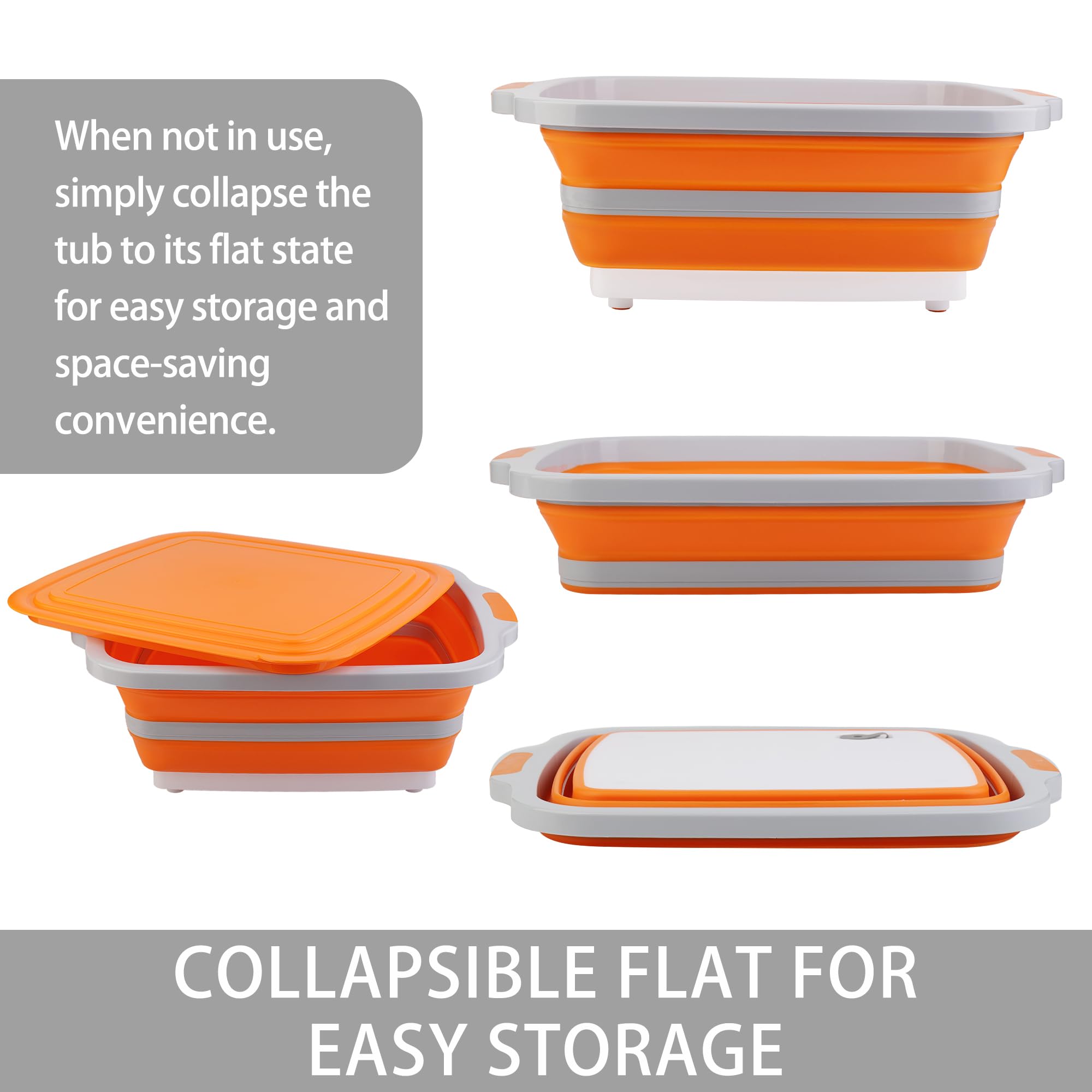 Tiawudi foldable camping sink with colander for easy washing and draining.