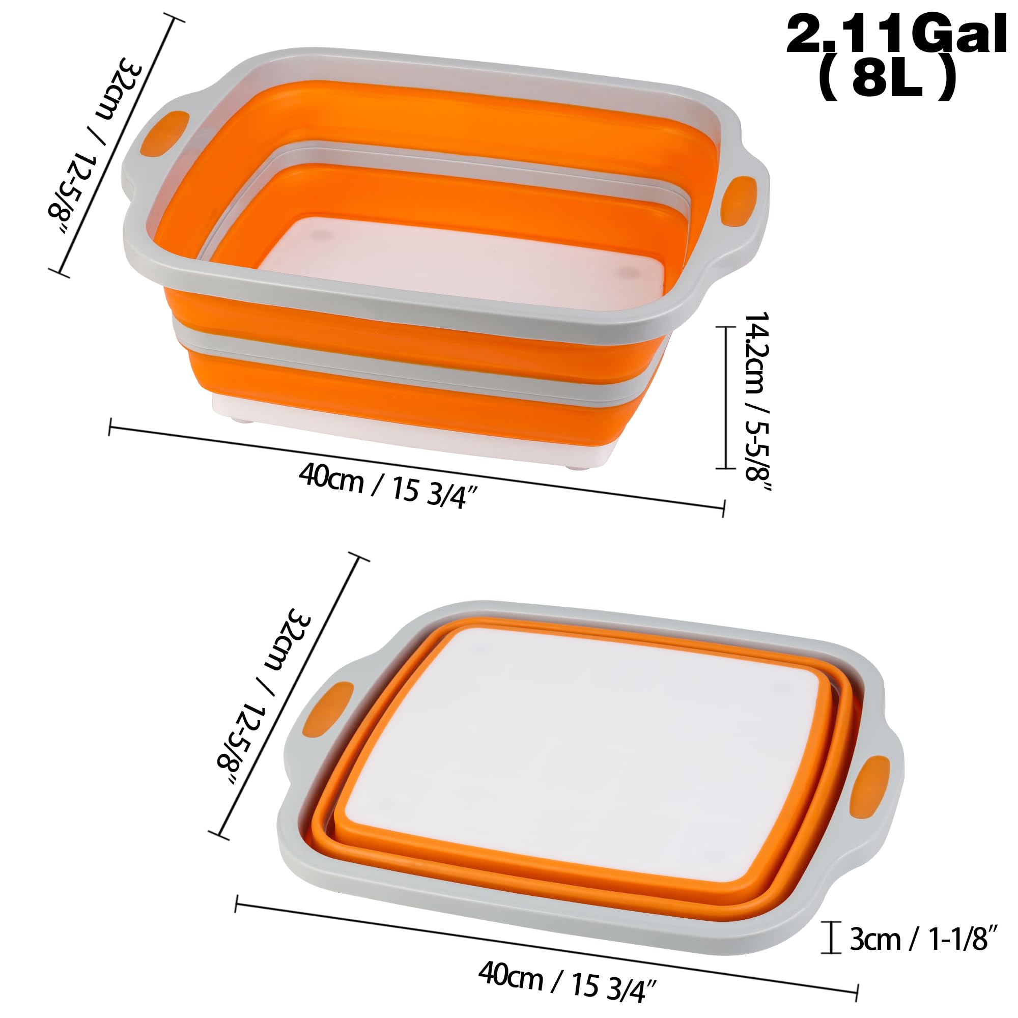 Tiawudi foldable tub demonstrating adjustable height and compact storage