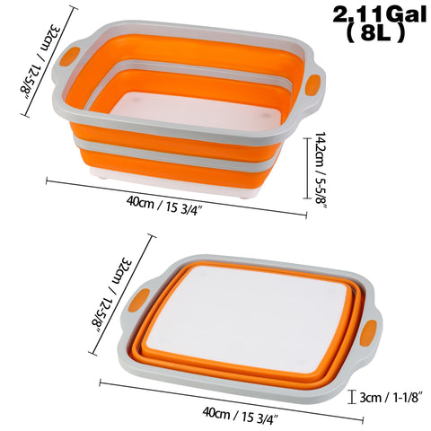 Tiawudi foldable tub demonstrating adjustable height and compact storage