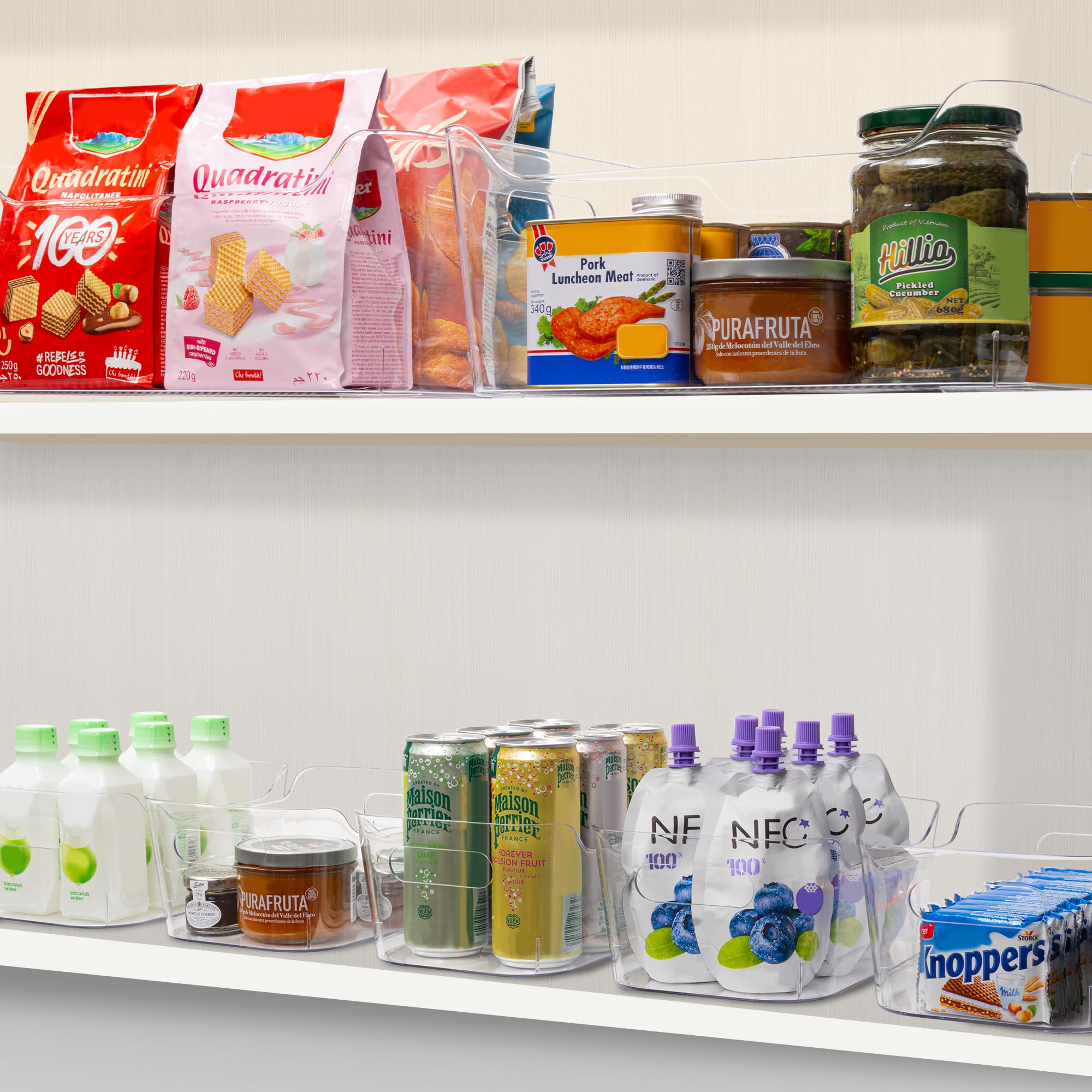 Tiawudi fridge storage bin preserves freshness with clear visibility