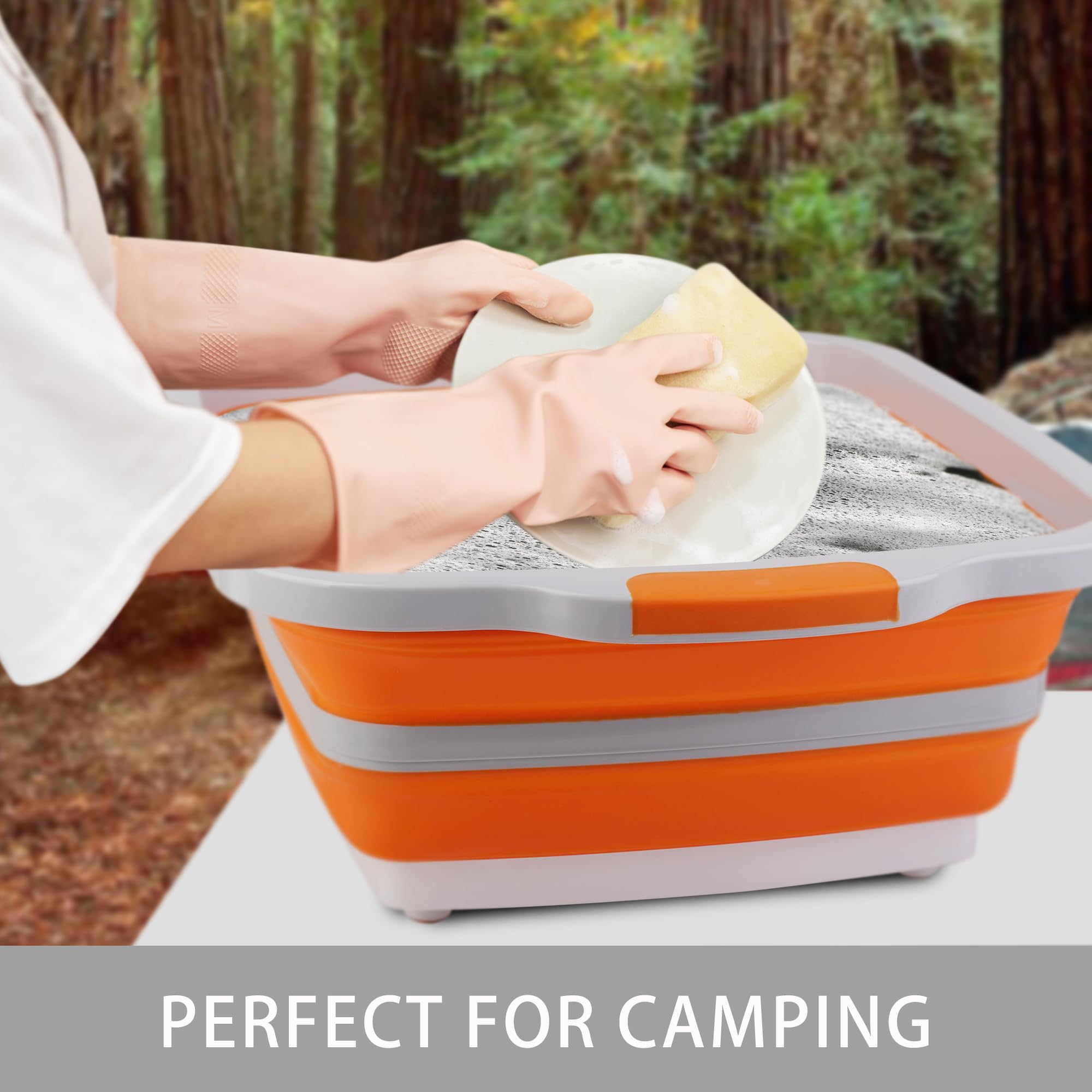 Tiawudi height-adjustable folding design adapts to kitchen or outdoor tasks.