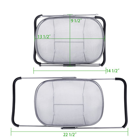 Tiawudi large colander rust-proof construction supports safe meal prep