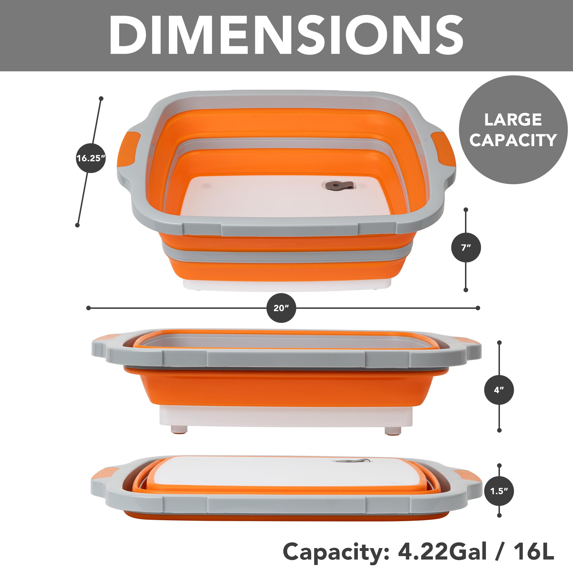 Tiawudi large marinating basin with drain hole to release water easily
