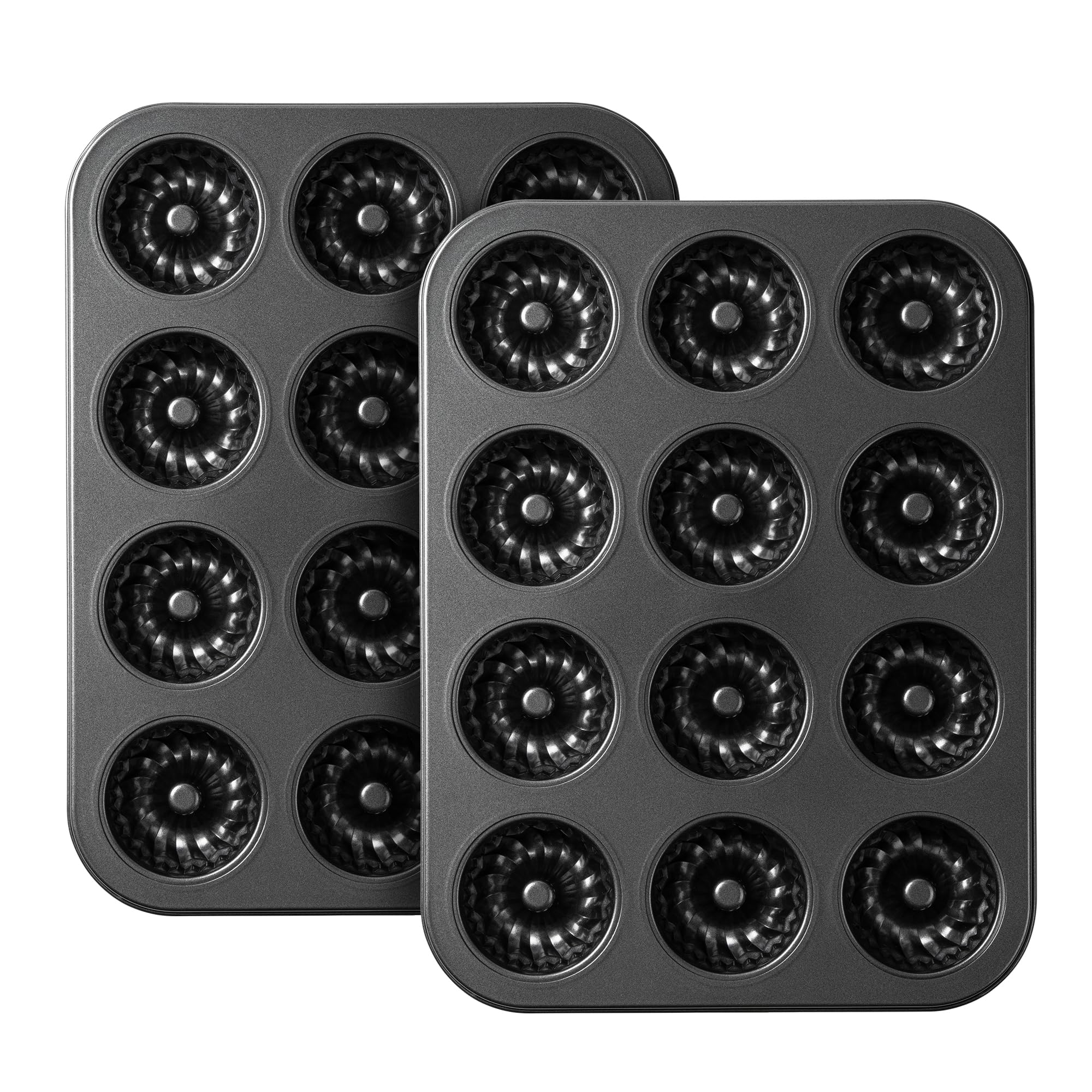 Tiawudi mini fluted tube pan with 12 cups for batch baking