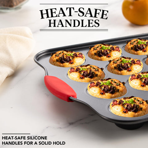 Tiawudi oven-safe pan up to 450 F for versatile mini treats
