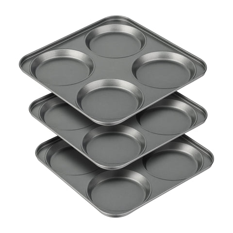Tiawudi muffin top pan set with four 4-cup cavities for even browning.
