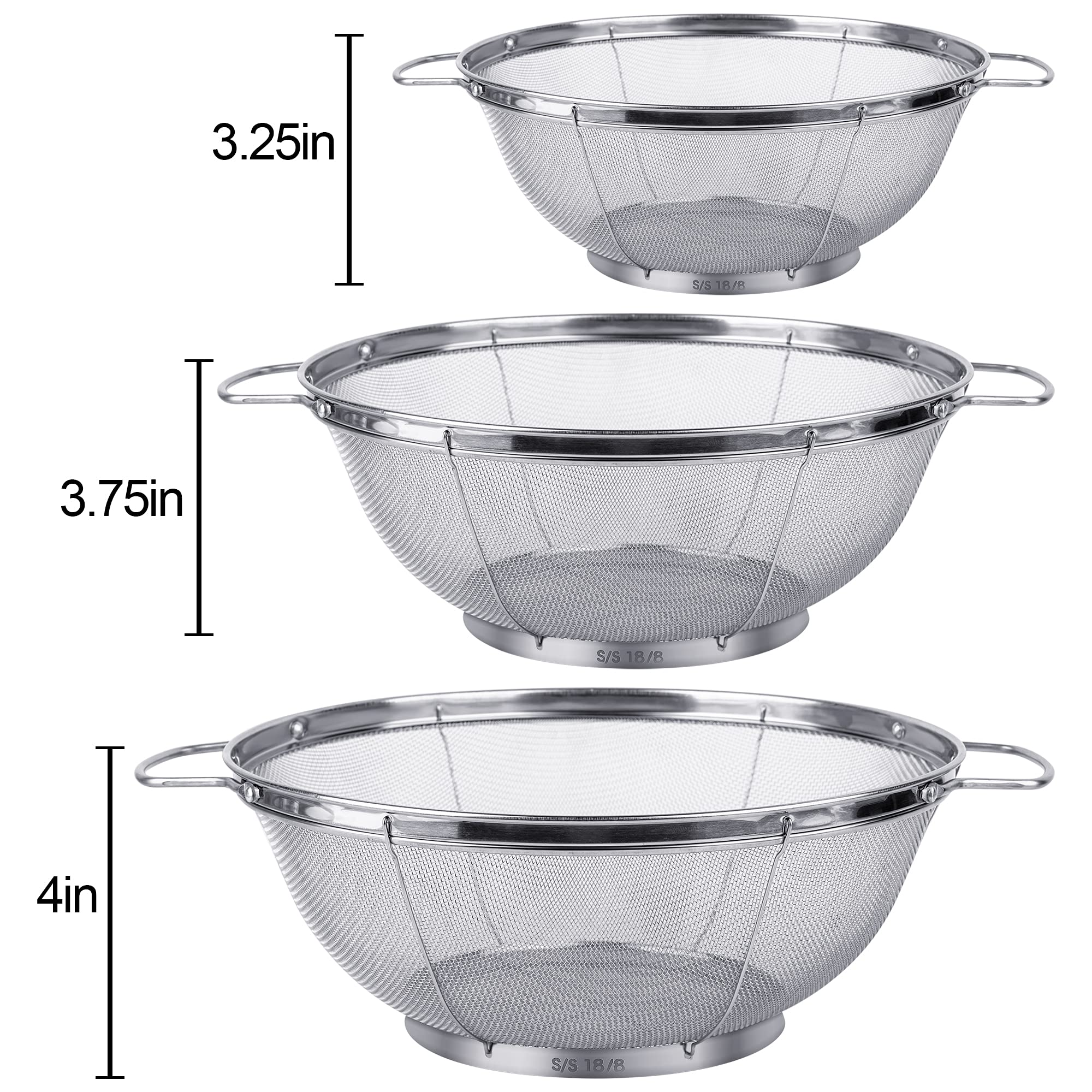 Tiawudi nesting colanders save space in compact kitchens