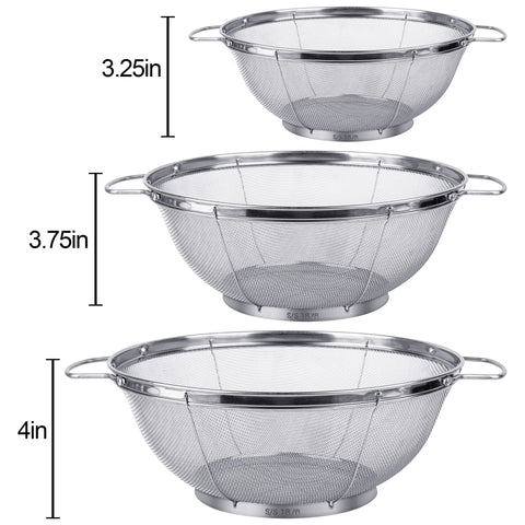 Tiawudi nesting colanders save space in compact kitchens