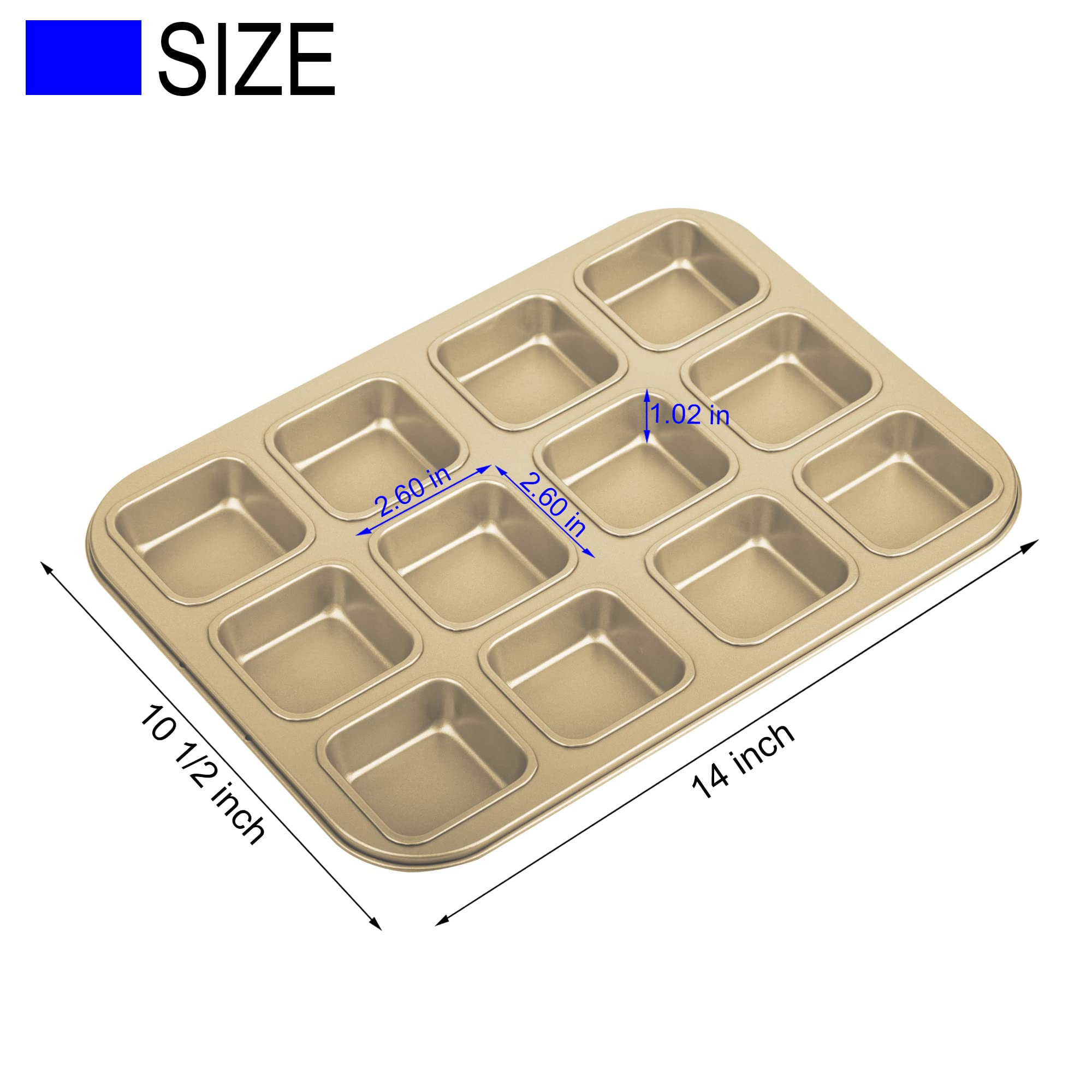 Tiawudi bakeware with non-stick coating for easy release and cleanup.