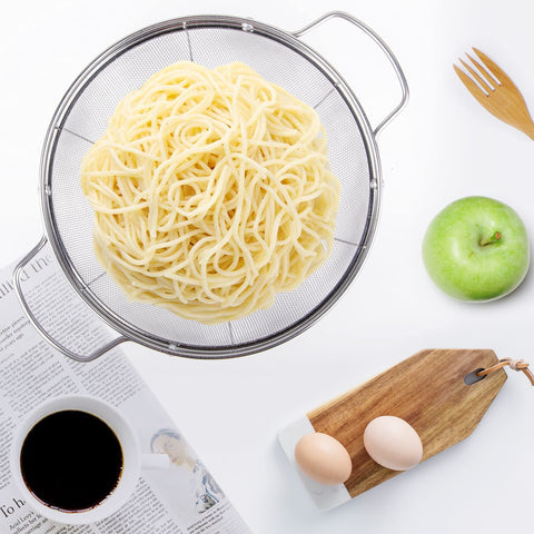Tiawudi multi-size colanders ideal for draining pasta and vegetables