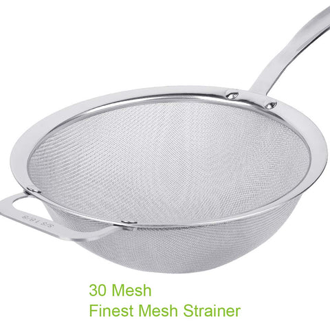 Tiawudi 30-mesh quinoa sieve captures fine grains without clumping during rinsing.