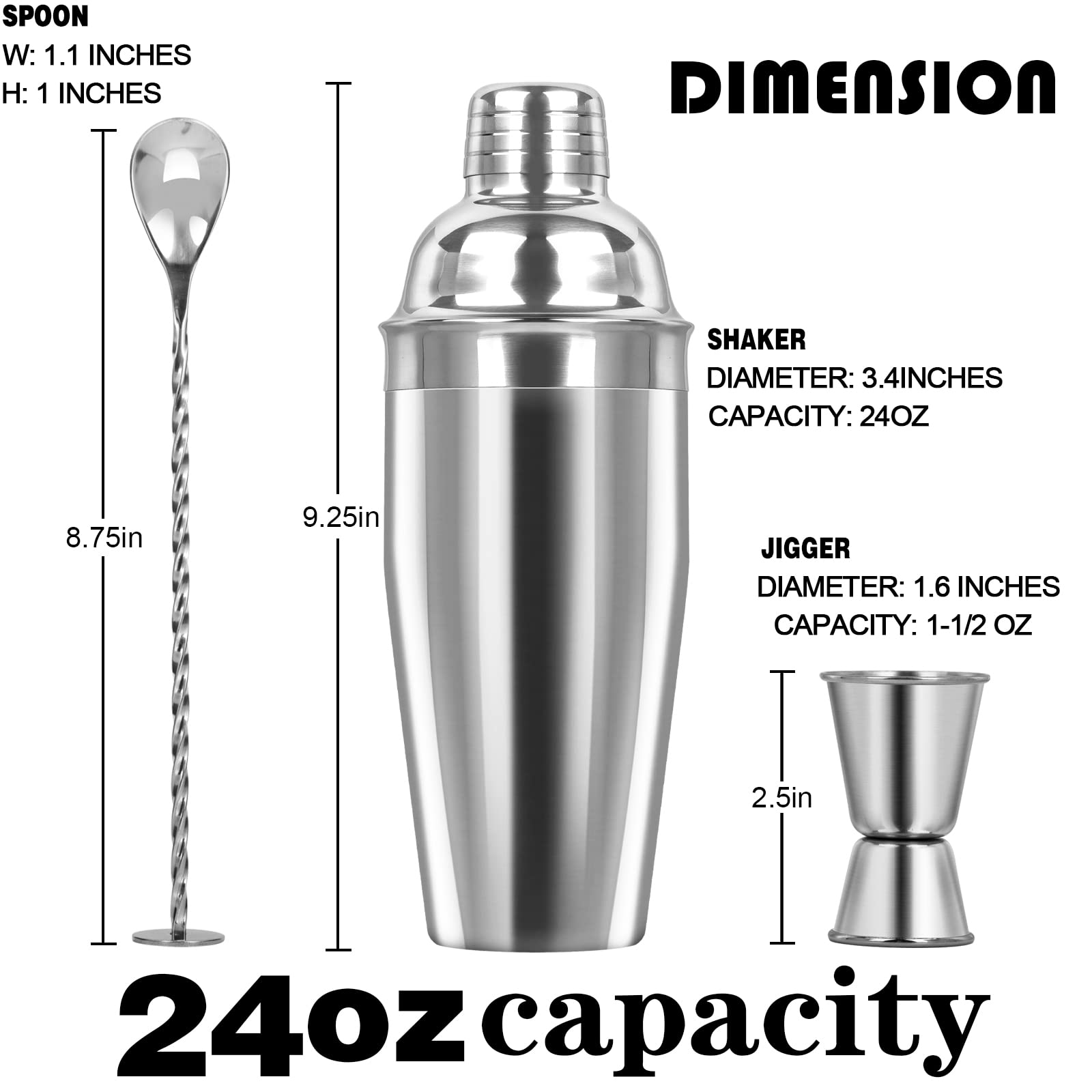 Tiawudi recipe guide included with the shaker set
